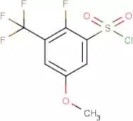2-Fluoro-5-methoxy-3-(trifluoromethyl)benzenesulfonyl chloride