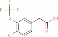 4-Chloro-3-(trifluoromethylthio)phenylacetic acid