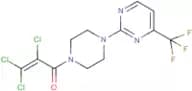 2,3,3-Trichloro-1-{[4-(trifluoromethyl)pyrimidin-2-yl]piperazin-1-yl}prop-2-en-1-one