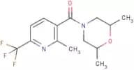 (2,6-dimethylmorpholino)[2-methyl-6-(trifluoromethyl)pyridin-3-yl]methanone