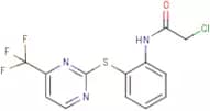 2-chloro-N-(2-{[4-(trifluoromethyl)pyrimidin-2-yl]thio}phenyl)acetamide