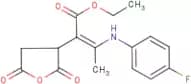 ethyl 2-(2,5-dioxotetrahydrofuran-3-yl)-3-(4-fluoroanilino)but-2-enoate