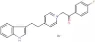 1-(4-fluorophenyl)-2-{4-[2-(1H-indol-3-yl)ethyl]pyridinium-1-yl}ethan-1-one bromide