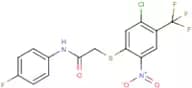 N1-(4-fluorophenyl)-2-{[5-chloro-2-nitro-4-(trifluoromethyl)phenyl]thio}acetamide