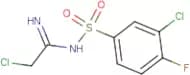 N1-(2-chloroethanimidoyl)-3-chloro-4-fluorobenzene-1-sulphonamide