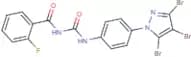 N-(2-fluorobenzoyl)-N'-[4-(3,4,5-tribromo-1H-pyrazol-1-yl)phenyl]urea