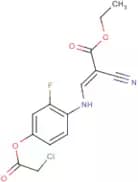ethyl 3-{4-[(2-chloroacetyl)oxy]-2-fluoroanilino}-2-cyanoacrylate