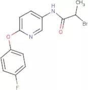 N1-[6-(4-fluorophenoxy)-3-pyridyl]-2-bromopropanamide