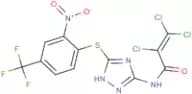 N1-(5-{[2-nitro-4-(trifluoromethyl)phenyl]thio}-1H-1,2,4-triazol-3-yl)-2,3,3-trichloroacrylamide