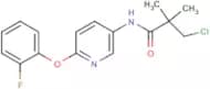 N1-[6-(2-fluorophenoxy)-3-pyridyl]-3-chloro-2,2-dimethylpropanamide