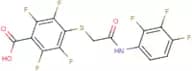 2,3,5,6-tetrafluoro-4-{[2-oxo-2-(2,3,4-trifluoroanilino)ethyl]thio}benzoic acid