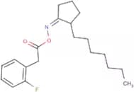 1-[2-({[2-(2-fluorophenyl)acetyl]oxy}imino)cyclopentyl]heptane