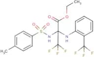 ethyl 3,3,3-trifluoro-2-{[(4-methylphenyl)sulphonyl]amino}-2-[2-(trifluoromethyl)anilino]propanoate