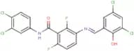 3-{[(3,5-dichloro-2-hydroxyphenyl)methylene]amino}-N-(3,4-dichlorophenyl)-2,6-difluorobenzamide