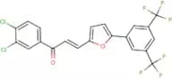 1-(3,4-dichlorophenyl)-3-{5-[3,5-di(trifluoromethyl)phenyl]-2-furyl}prop-2-en-1-one
