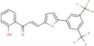 3-{5-[3,5-di(trifluoromethyl)phenyl]-2-furyl}-1-(2-hydroxyphenyl)prop-2-en-1-one