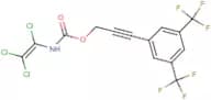 3-[3,5-di(trifluoromethyl)phenyl]prop-2-ynyl N-(1,2,2-trichlorovinyl)carbamate