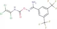 N'-({[(1,2,2-Trichlorovinyl)amino]carbonyl}oxy)-3,5-bis(trifluoromethyl)benzenecarboximidamide