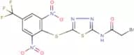 2-Bromo-N-(5-{[2,6-dinitro-4-(trifluoromethyl)phenyl]thio}-1,3,4-thiadiazol-2-yl)acetamide