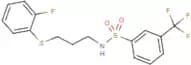 N-{3-[(2-fluorophenyl)thio]propyl}-3-(trifluoromethyl)benzenesulphonamide