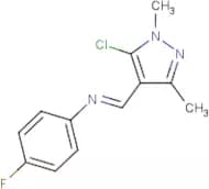 N1-[(5-chloro-1,3-dimethyl-1H-pyrazol-4-yl)methylidene]-4-fluoroaniline
