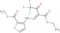 methyl 3-{[2-(ethoxycarbonyl)-4,4,4-trifluoro-3-oxobut-1-enyl]amino}thiophene-2-carboxylate