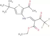 ethyl 3-{[2-acetyl-5-(tert-butyl)-3-thienyl]amino}-2-(2,2,2-trifluoroacetyl)acrylate