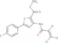 methyl 5-(4-fluorophenyl)-3-[(2,3,3-trichloroacryloyl)amino]thiophene-2-carboxylate