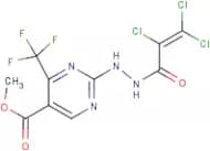 methyl 2-[2-(2,3,3-trichloroacryloyl)hydrazino]-4-(trifluoromethyl)pyrimidine-5-carboxylate