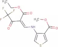 methyl 4-{[2-(ethoxycarbonyl)-4,4,4-trifluoro-3-oxobut-1-enyl]amino}thiophene-3-carboxylate