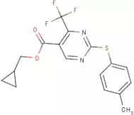 cyclopropylmethyl 2-[(4-methylphenyl)thio]-4-(trifluoromethyl)pyrimidine-5-carboxylate