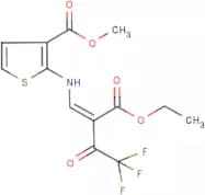 methyl 2-{[2-(ethoxycarbonyl)-4,4,4-trifluoro-3-oxobut-1-enyl]amino}thiophene-3-carboxylate