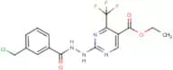 ethyl 2-{2-[3-(chloromethyl)benzoyl]hydrazino}-4-(trifluoromethyl)pyrimidine-5-carboxylate