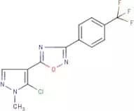 5-(5-chloro-1-methyl-1H-pyrazol-4-yl)-3-[4-(trifluoromethyl)phenyl]-1,2,4-oxadiazole
