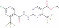 methyl 2-(2-{[2-chloro-4-(trifluoromethyl)pyrimidin-5-yl]carbonyl}hydrazino)-4-(trifluoromethyl)py…