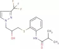 N1-[2-({2-hydroxy-3-[3-(trifluoromethyl)-1H-pyrazol-1-yl]propyl}thio)phenyl]-2-methylpropanamide