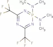 N2,N2,N2,N2-tetramethyl-4,6-di(trifluoromethyl)-1,3,5,2λ~5~-triazaphosphinine-2,2-diamine