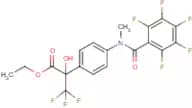 ethyl 3,3,3-trifluoro-2-hydroxy-2-{4-[methyl(2,3,4,5,6-pentafluorobenzoyl)amino]phenyl}propanoate