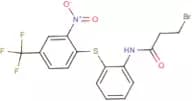 N1-(2-{[2-nitro-4-(trifluoromethyl)phenyl]thio}phenyl)-3-bromopropanamide