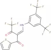 2-{[3,5-di(trifluoromethyl)anilino]methylidene}-4,4,4-trifluoro-1-(2-thienyl)butane-1,3-dione