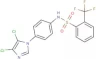 N1-[4-(4,5-dichloro-1H-imidazol-1-yl)phenyl]-2-(trifluoromethyl)benzene-1-sulphonamide