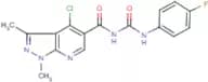N-[(4-chloro-1,3-dimethyl-1H-pyrazolo[3,4-b]pyridin-5-yl)carbonyl]-N'-(4-fluorophenyl)urea