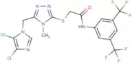 N1-[3,5-di(trifluoromethyl)phenyl]-2-({5-[(4,5-dichloro-1H-imidazol-1-yl)methyl]-4-methyl-4H-1,2,4…