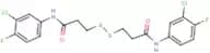 N1-(3-chloro-4-fluorophenyl)-3-{[3-(3-chloro-4-fluoroanilino)-3-oxopropyl]dithio}propanamide