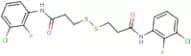 N1-(3-chloro-2-fluorophenyl)-3-{[3-(3-chloro-2-fluoroanilino)-3-oxopropyl]dithio}propanamide