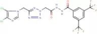 N'1-(2-{5-[(4,5-dichloro-1H-imidazol-1-yl)methyl]-2H-1,2,3,4-tetraazol-2-yl}acetyl)-3,5-di(trifluo…