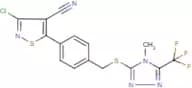 3-chloro-5-[4-({[4-methyl-5-(trifluoromethyl)-4H-1,2,4-triazol-3-yl]thio}methyl)phenyl]isothiazole…