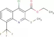 ethyl 4-chloro-2-(methylthio)-8-(trifluoromethyl)quinoline-3-carboxylate
