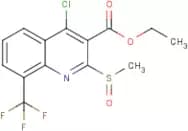 ethyl 4-chloro-2-(methylsulphinyl)-8-(trifluoromethyl)quinoline-3-carboxylate