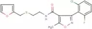 3-(2-Chloro-6-fluorophenyl)-N-(2-{[(fur-2-yl)methyl]sulphanyl}ethyl)-5-methylisoxazole-4-carboxami…